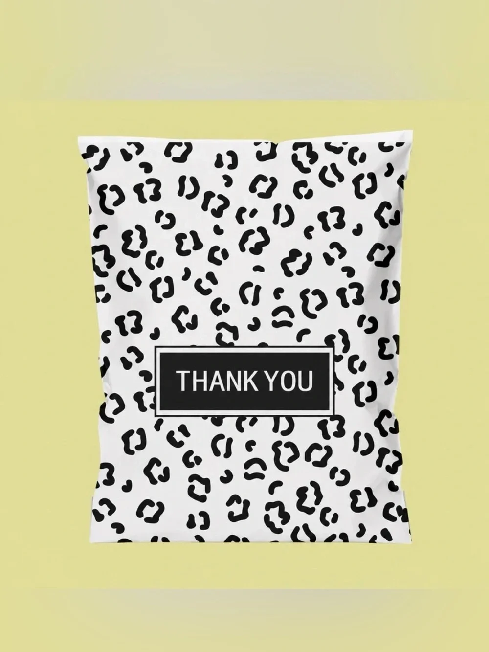20 12” x 15.5” Leopard Poly Mailers
